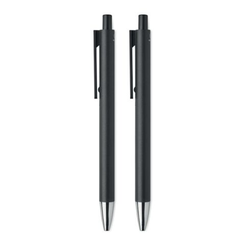 Recycled aluminium pen set black | No Branding | not available | not available | not available