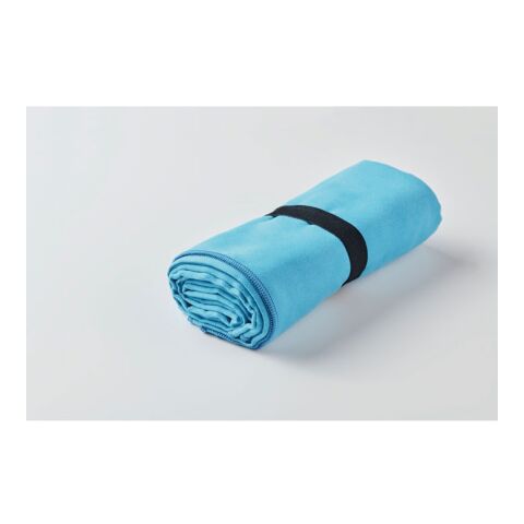 Double sided microfibre towel turquoise