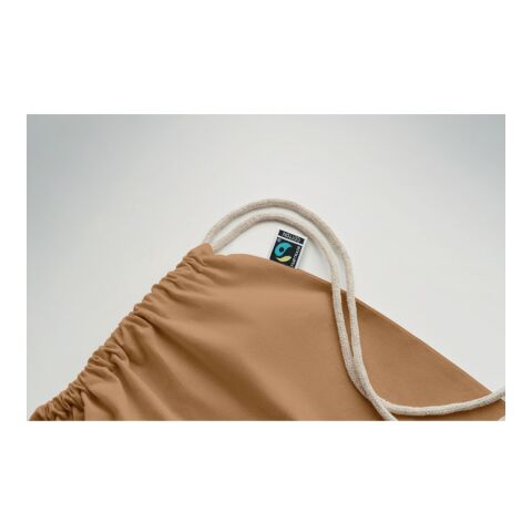 Drawstring bag Fairtrade 180gr ivory