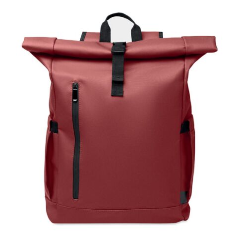 Rolltop laptop rucksack 600D Burgundy | No Branding | not available | not available | not available