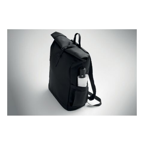 Rolltop laptop rucksack 600D black | No Branding | not available | not available | not available