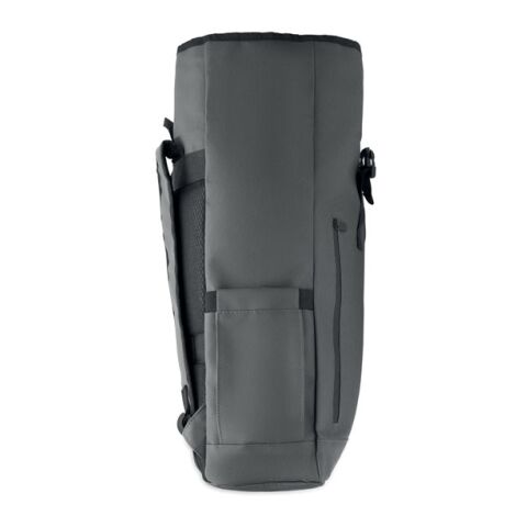 Rolltop laptop rucksack 600D grey | No Branding | not available | not available | not available