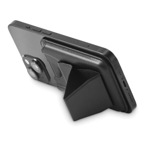 Magnetic PU cardholder black | No Branding | not available | not available