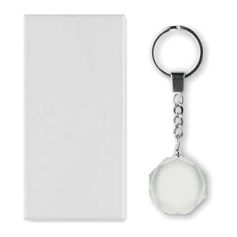 Glass round award key ring transparent | No Branding | not available | not available | not available