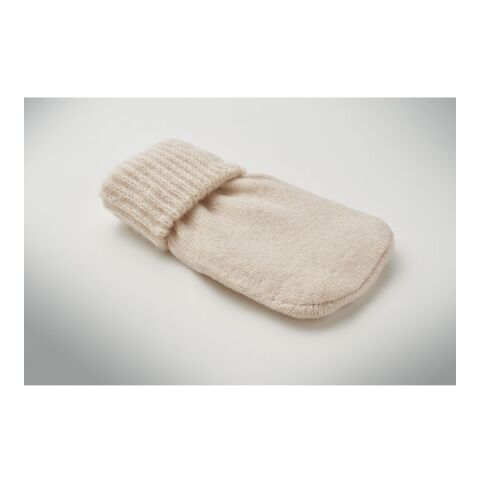 Hand warmer knitted polyester beige | No Branding | not available | not available | not available