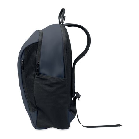 15" soft PU laptop backpack navy blue | No Branding | not available | not available