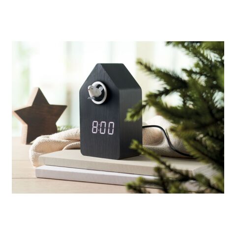 MDF cuckoo alarm clock black | No Branding | not available | not available | not available