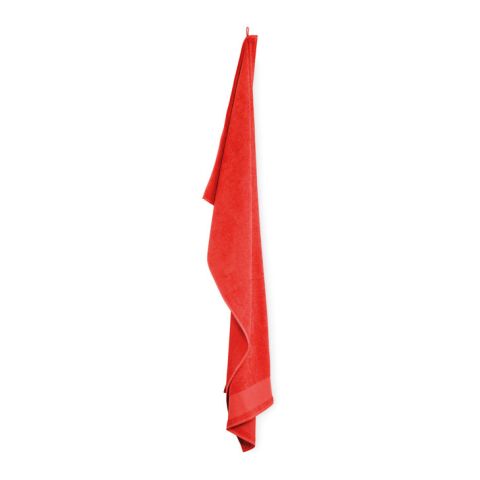Cotton bath towel red