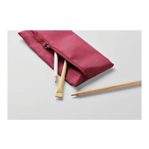 Zippered pencil case Burgundy | No Branding | not available | not available | not available