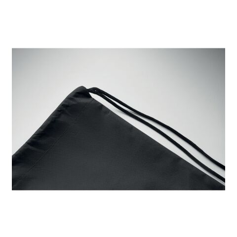 Drawstring bag RPET non-woven black | No Branding | not available | not available | not available