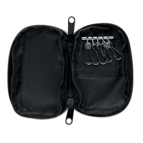 Key case in 300D RPET black | No Branding | not available | not available | not available