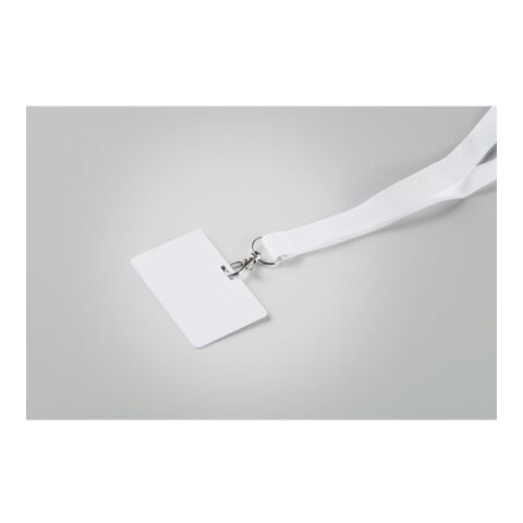 Lanyard badge 54 x 86mm white | No Branding | not available | not available | not available