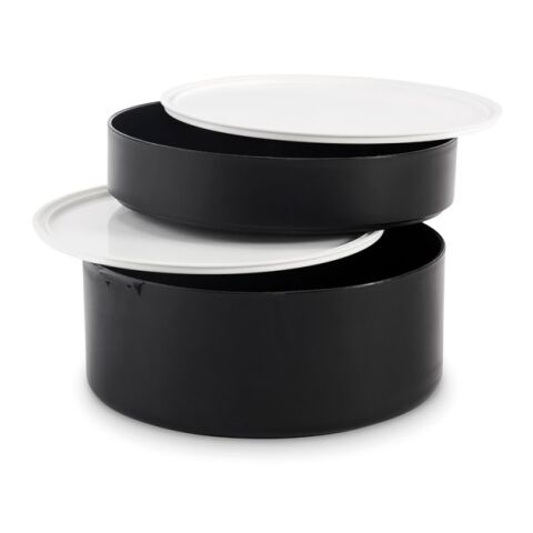 PP two-tier lunch box 950 ml black | No Branding | not available | not available | not available
