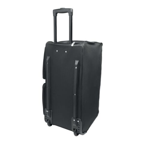 Duffle bag trolley 600D RPET black | No Branding | not available | not available | not available