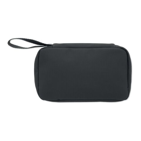 Toiletry bag 600D RPET black | No Branding | not available | not available | not available