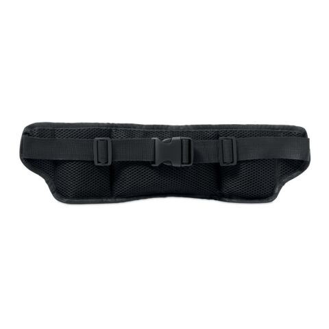 Sports waist bag 420D RPET black | No Branding | not available | not available | not available