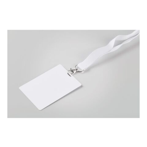Lanyard badge 120 x 80mm white | No Branding | not available | not available | not available
