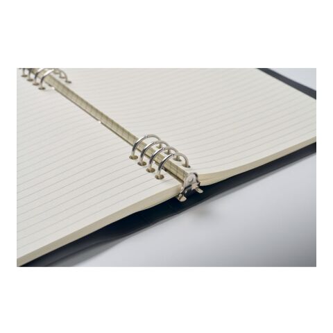 A5 refillable PU notebook black