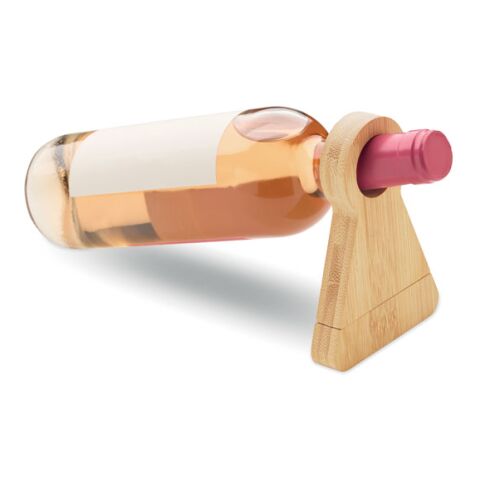Bamboo bottle stand &amp; opener wood