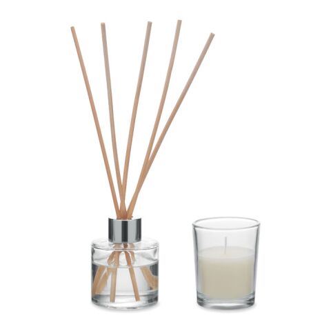 Vanilla diffuser &amp; candle set transparent