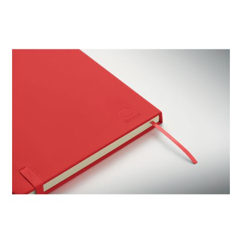 A5 recycled PU notebook red