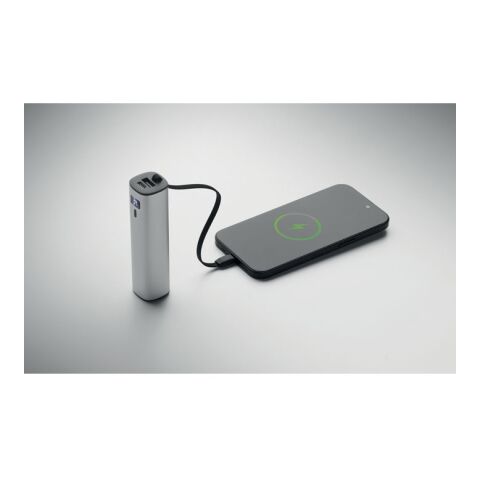 Power bank 5000mAh PD 20W matt silver