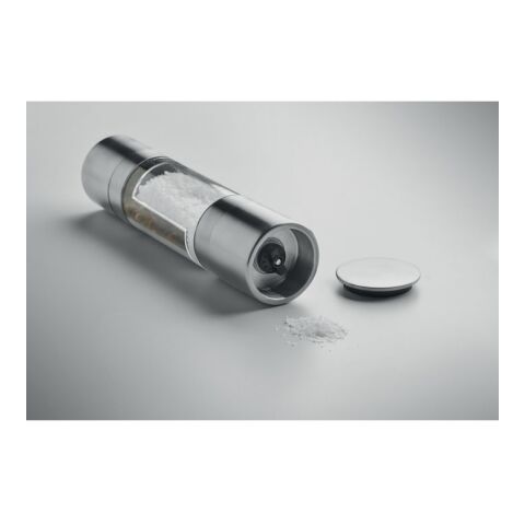 2-in-1 salt and pepper mill silver