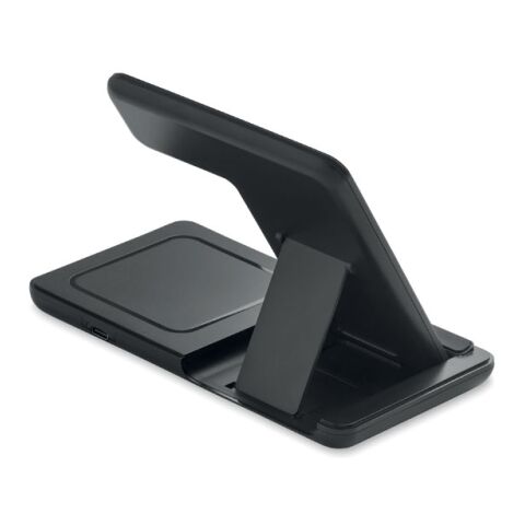 Foldable 3-in-1 charger 15W black