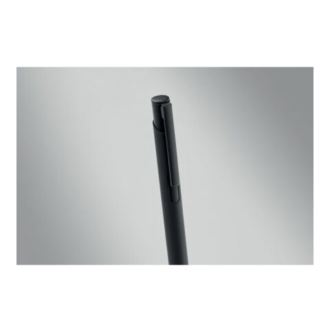 Ball pen &amp; PU Keyring set black