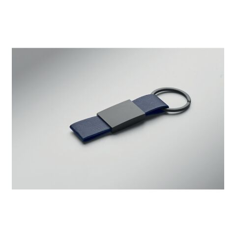 Ball pen &amp; PU Keyring set blue