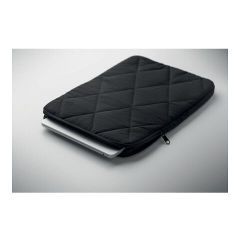 Nylon laptop pouch 15" black