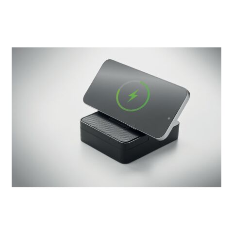 Wireless speaker &amp; charger 15W black