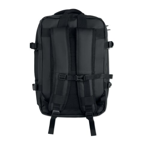 Extendable RPET backpack 20L black