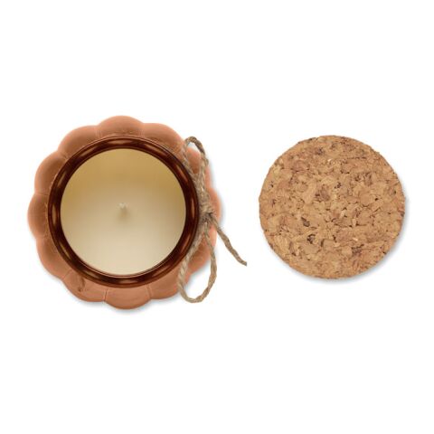 Vanilla plant based wax candle brown