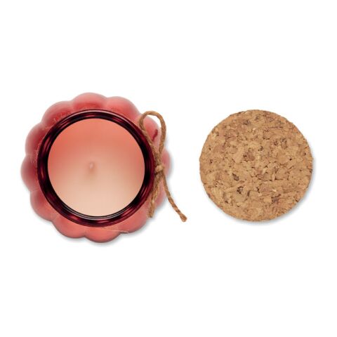 Vanilla plant based wax candle red