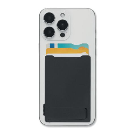 Magnetic cardholder &amp; stand black