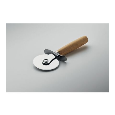 Bamboo pizza board &amp; cutter wood