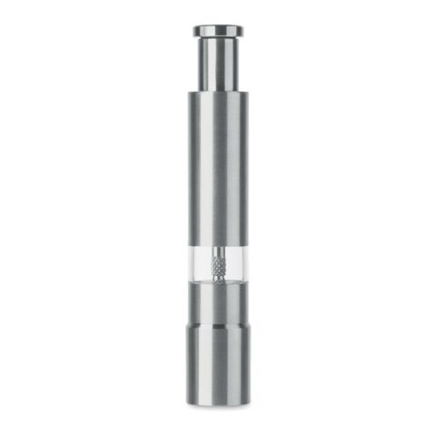 Salt and pepper crusher matt silver
