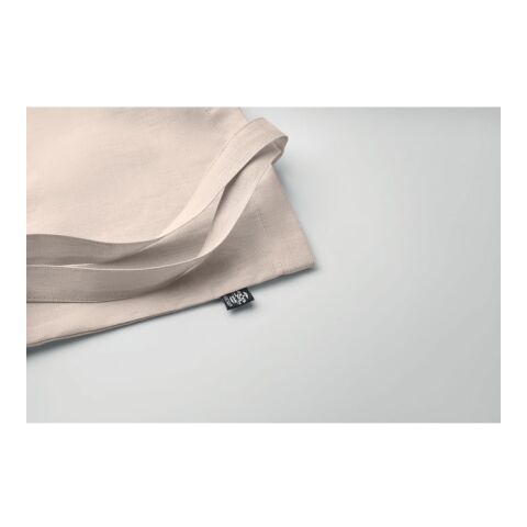 Shopping bag in hemp 200 gr/m² beige