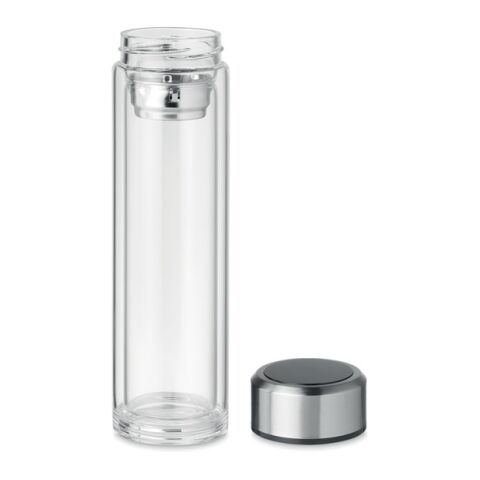 Borosilicate glass bottle with touch thermometer transparent | No Branding | not available | not available