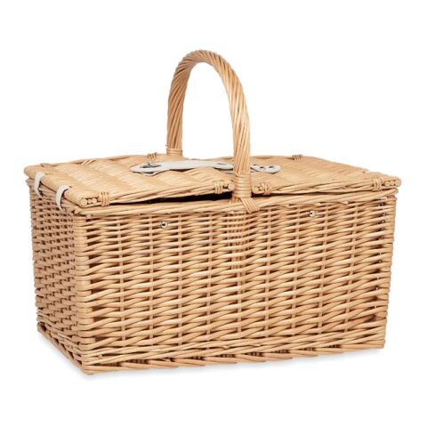 Wicker picnic basket 4 people wood | No Branding | not available | not available