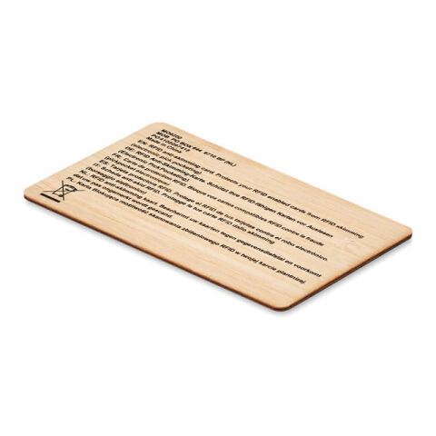 RFID card in bamboo material wood | No Branding | not available | not available | not available
