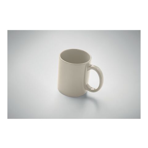 Coloured ceramic mug 300ml beige | No Branding | not available | not available