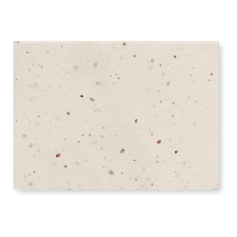 Grass paper memo pad &amp; coloured sticky notes white | No Branding | not available | not available