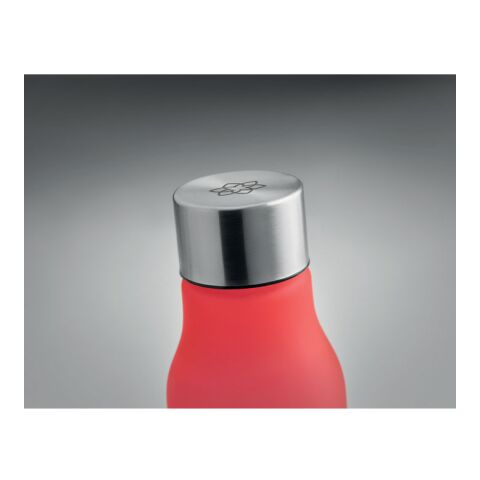 RPET bottle 600ml transparent/red | No Branding | not available | not available