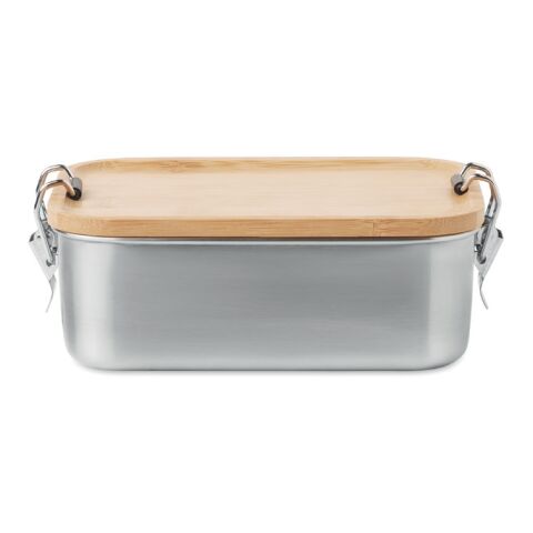 Stainless steel lunch box with bamboo lid wood | No Branding | not available | not available | not available