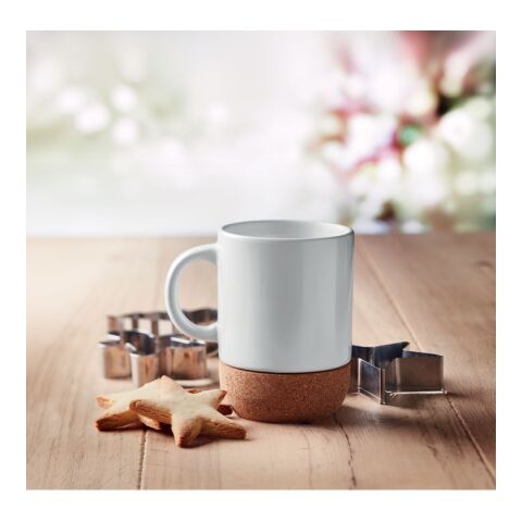 Mug with cork base white | No Branding | not available | not available