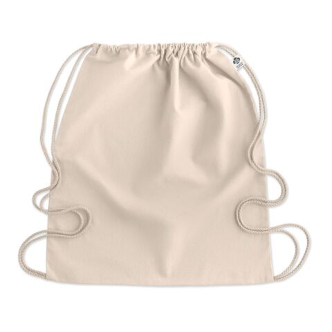 Organic cotton drawstring bag beige | No Branding | not available | not available | not available