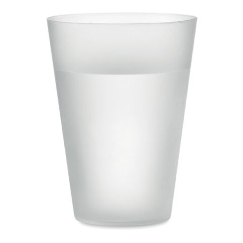 Reusable event cup 300ml transparent/white | No Branding | not available | not available