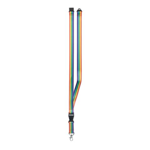 Rainbow RPET lanyard Colourful | No Branding | not available | not available | not available